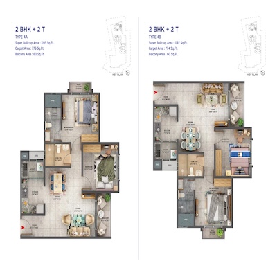Unit Plan - 2BHK